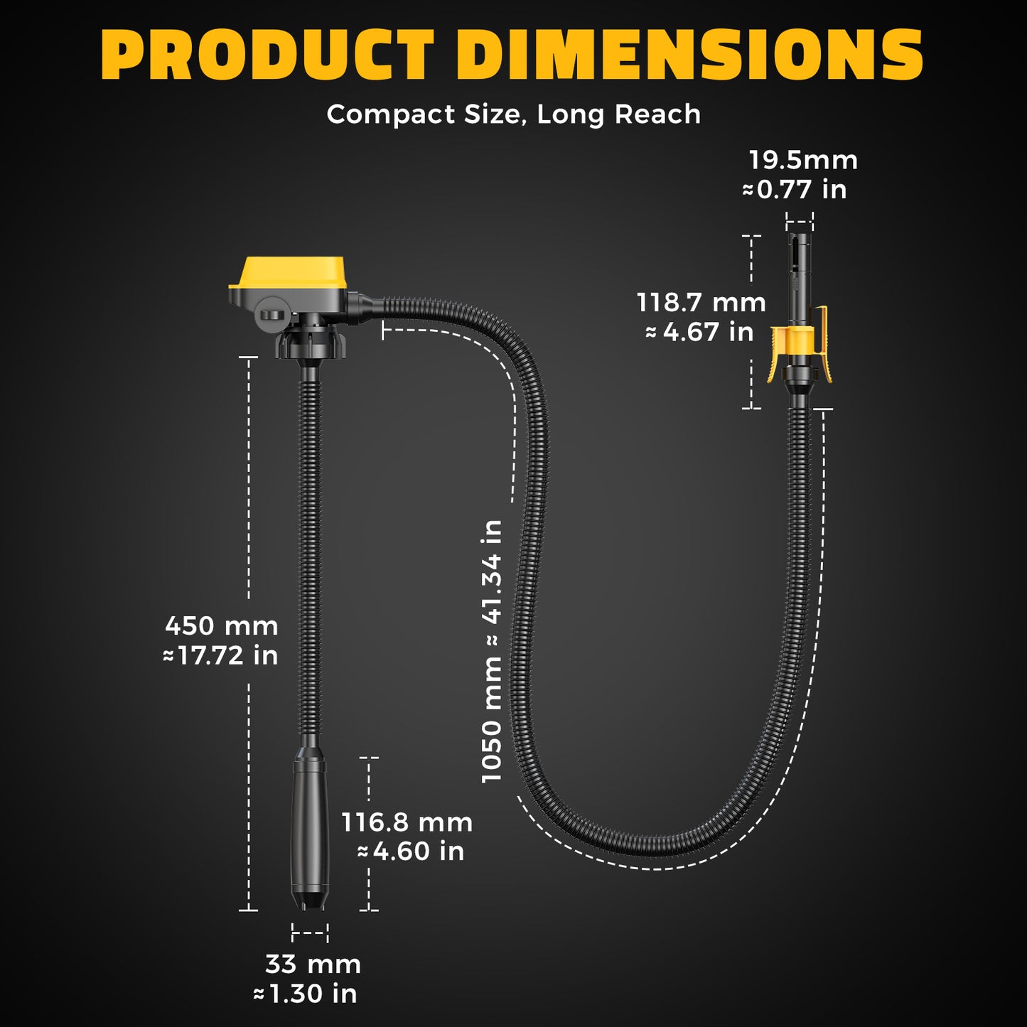 DIYtoolifz Cordless Fuel Transfer Pump with Auto-Stop, 3.2 GPM Flow Portable Fuel Pump Compatible with DeWalt 20V & Milwaukee 18V Batteries, with 41'' Hose, 3 Adapters for Diesel, Gasoline (Bare Tool)